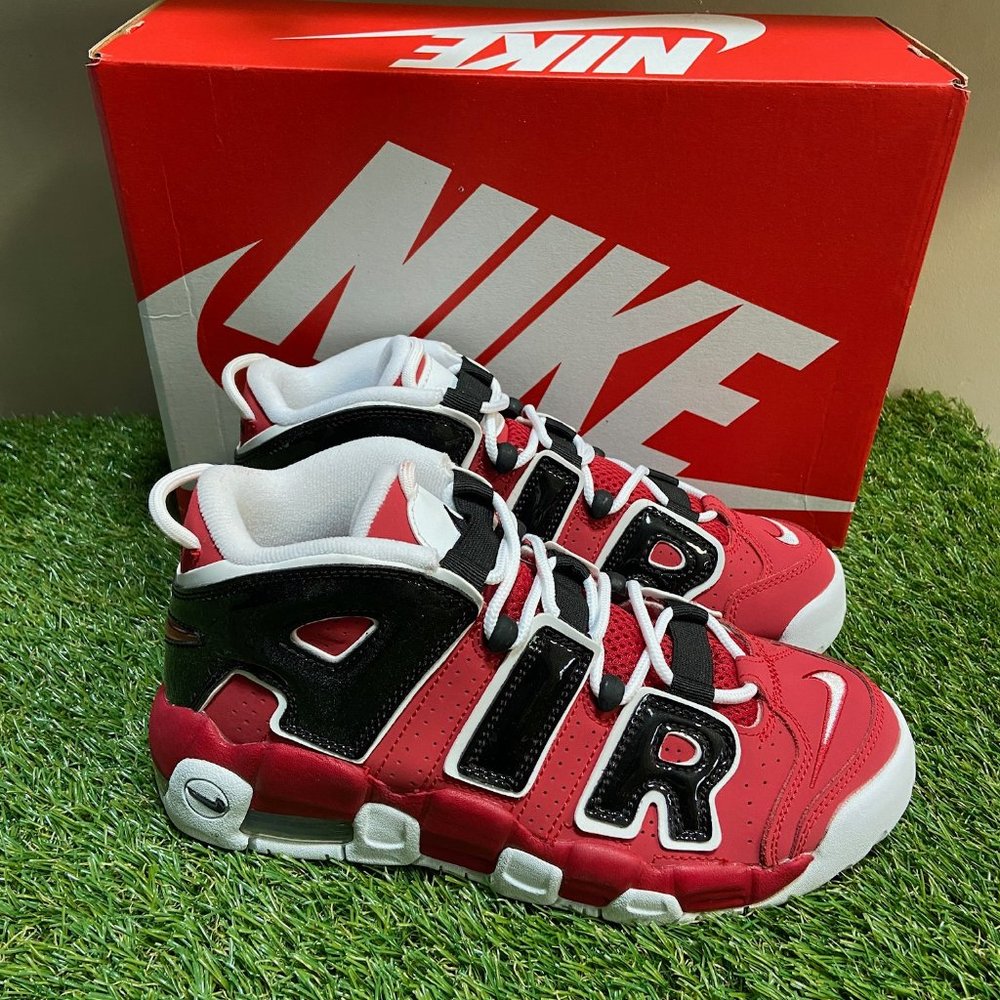 Nike Air More Uptempo GS 'Bulls Hoops Pack' 415082-600 Youth 7Y Women's 8.5 NEW